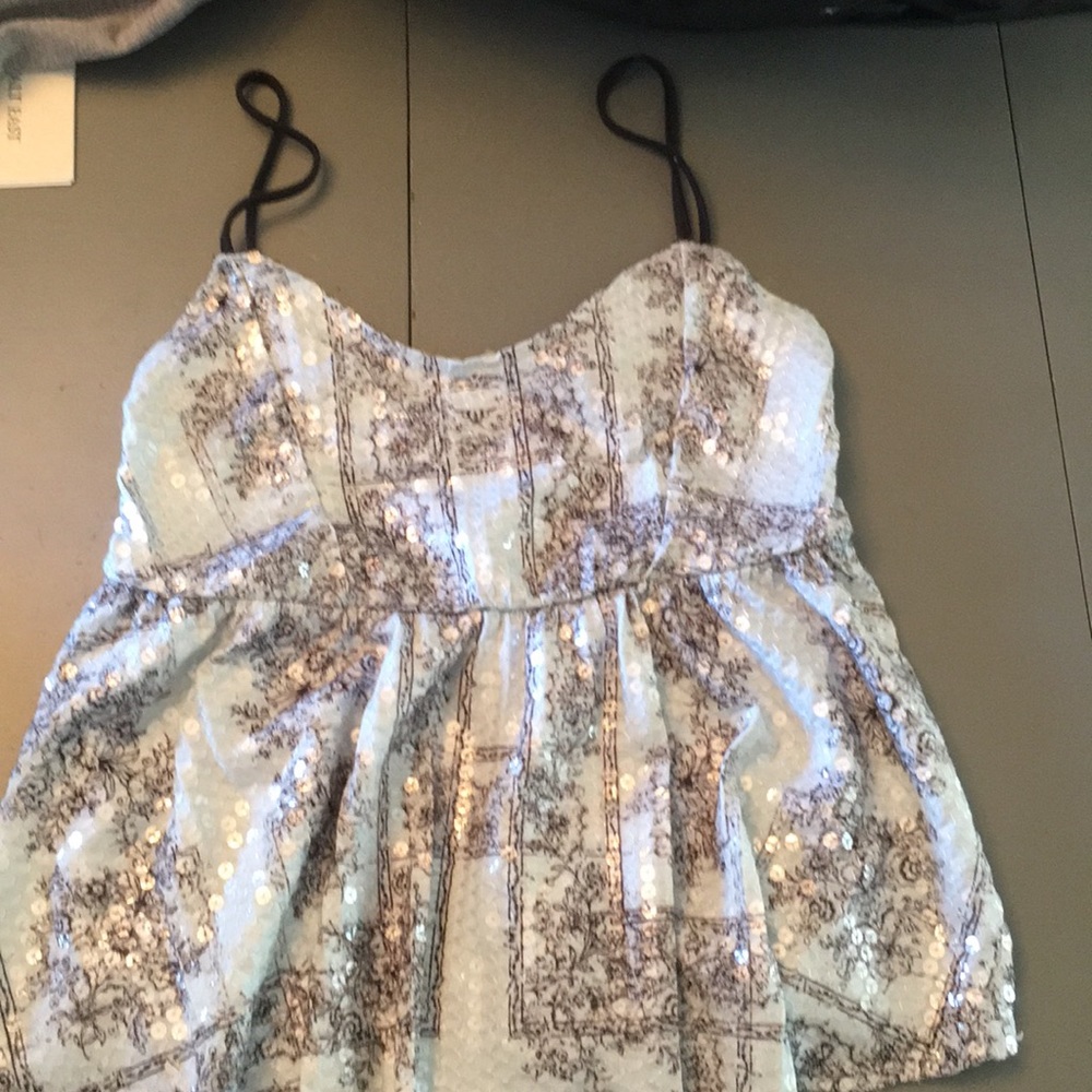 Sequined spaghetti stray Daytrip top from Buckle